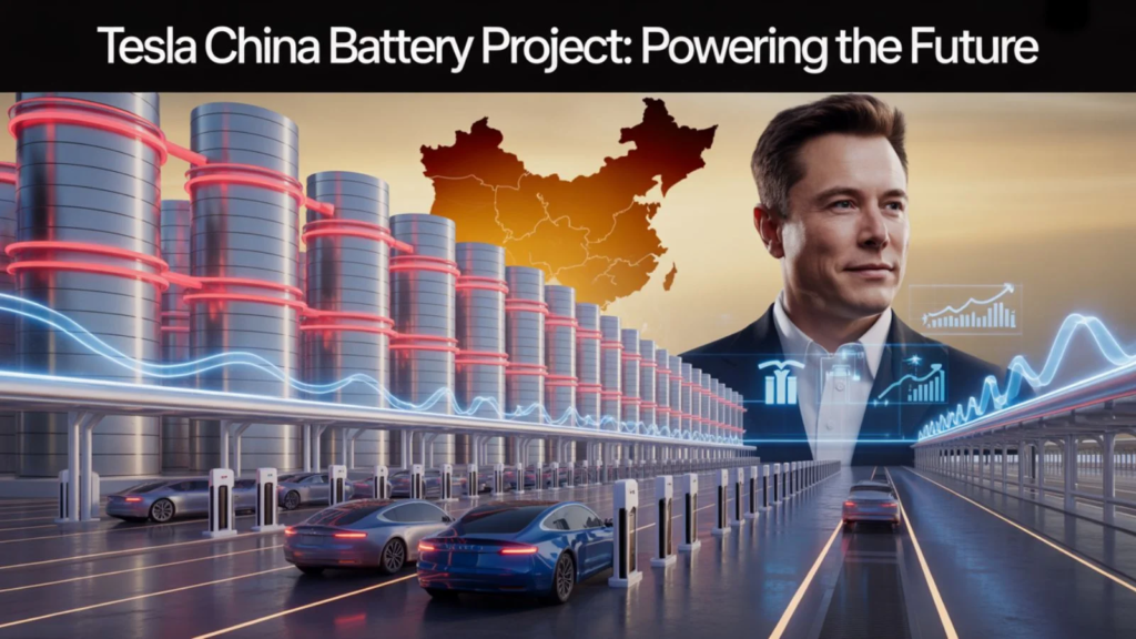 Tesla China battery project renewable energy
