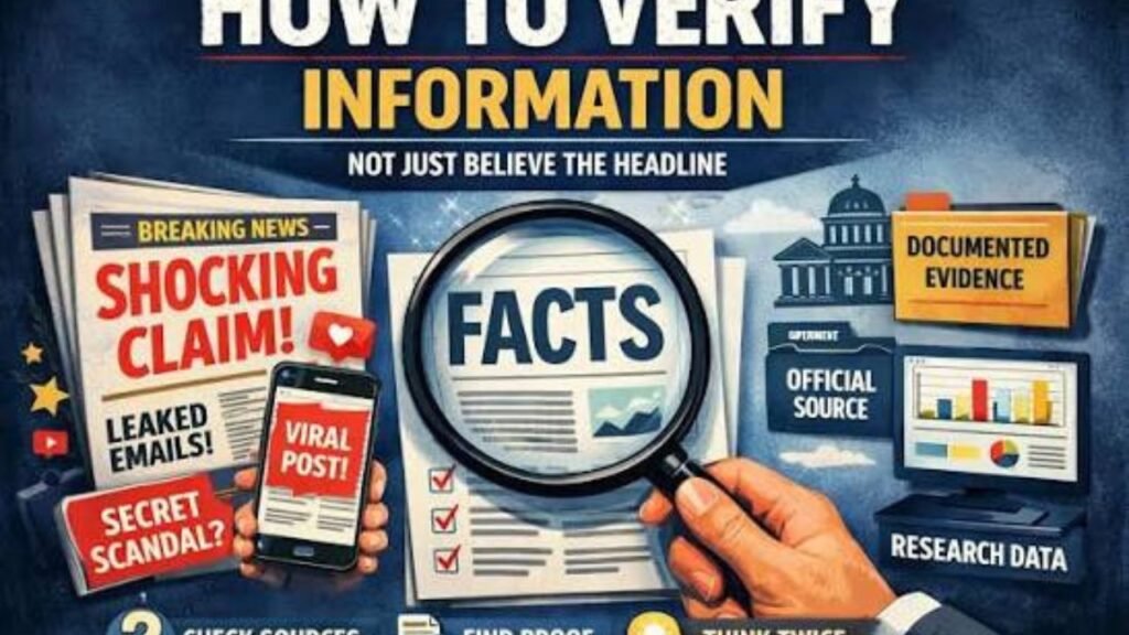 Person verifying information from Latest News LogicalShout by cross-checking multiple trusted news sources on a laptop for accuracy and credibility.