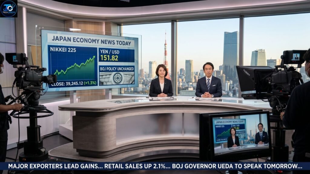 Japan Economy News Today: Latest Economic Trends, Market Performance, and Future Outlook Japan economy news today showing financial market trends, economic growth, inflation, and business developments in Japan.