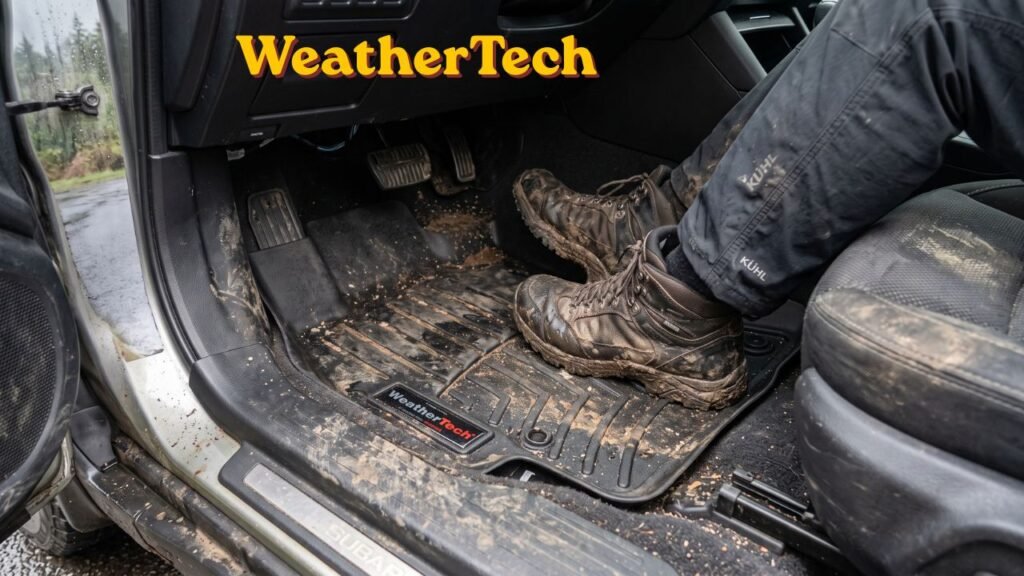 WeatherTech: The Ultimate Guide to Custom Car Floor Mats and Accessories WeatherTech custom all-weather floor liners installed inside a modern car